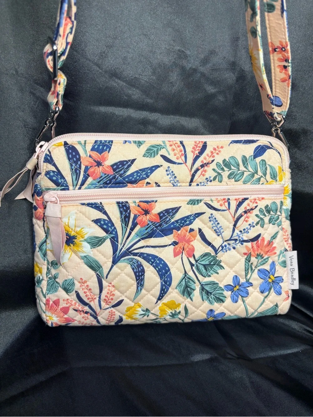 Vera Bradley Triple Zip Hipster Crossbody Bag